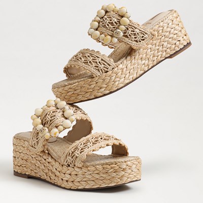 C. Wonder Women's Quince Raffia Espadrille Wedge Sandals 