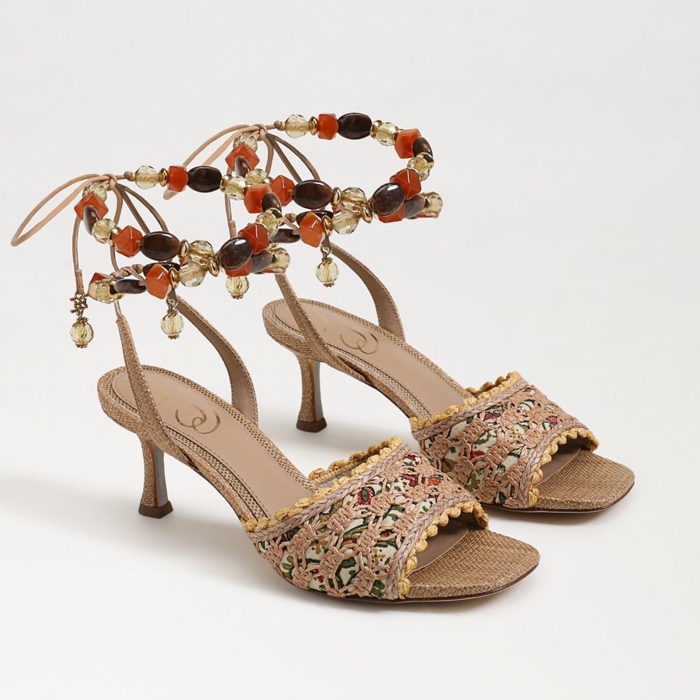 beaded dress sandals Devine High Heel Beaded Ankle Dress Sandals main image 1