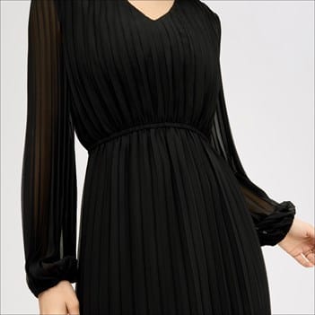 long sleeve plisse skirt maxi dress ASOS Design - Maxi Dress - Women - Polyester - 2 US
