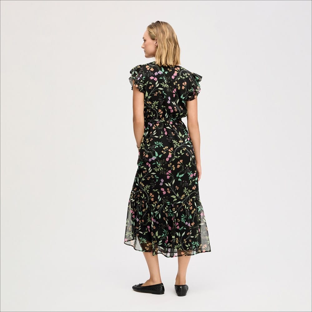sam edelman fluid long sleeve satin faux wrap midi dress Fluid Long Sleeve Satin Faux Wrap Midi Dress (Women)