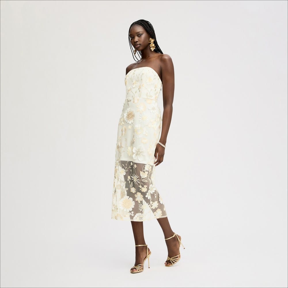 Sam Edelman 3D Flower Strapless Mini Dress | Women's Dresses and Jumpsuits