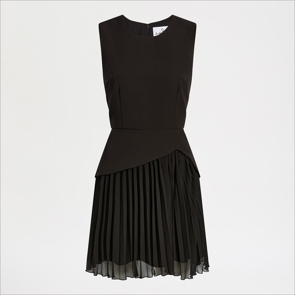 strapless open back dress Opulent Accordion Pleat Mini Dress Pink main image 1