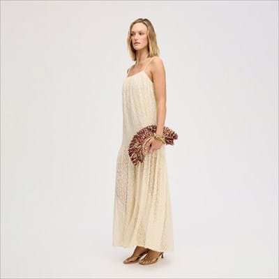 Sam Edelman Strapless Belt Eyelet Midi Dress | Women's Dresses and Jumpsuits