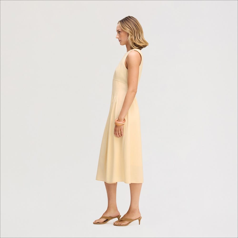 off the shoulder flowy midi dress OFF SHOULDER MIDI DRESS IN NUDE | CULT MIA