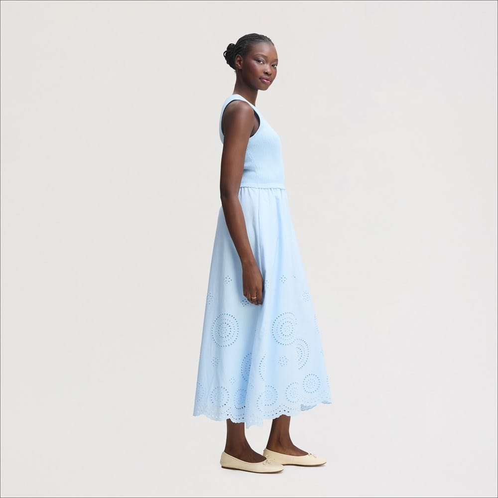 Sam Edelman Knitted Maxi Dress Light Blue 10 Sam Edelman Knitted Maxi Dress Light Blue 10