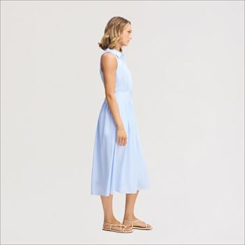 sam edelman shirt dress Sam Edelman Ferry Belted Tiered Shirtdress