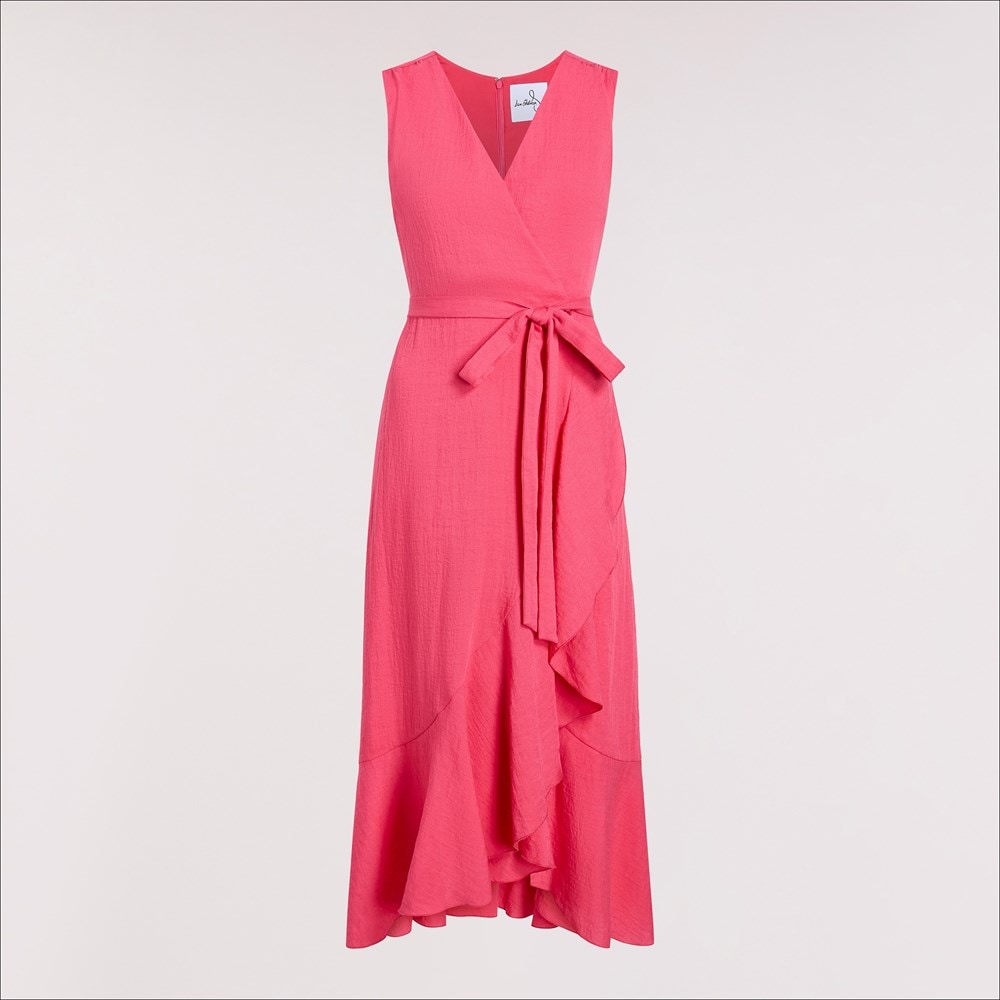 Sleeveless Faux Wrap Maxi Dress - Bottom