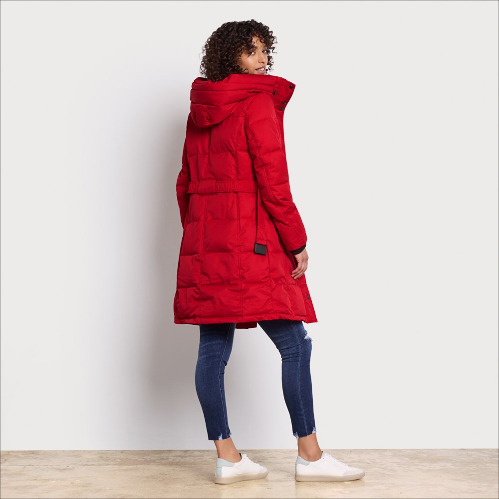 Sam Edelman Belted 3-Quarter Puffer Coat