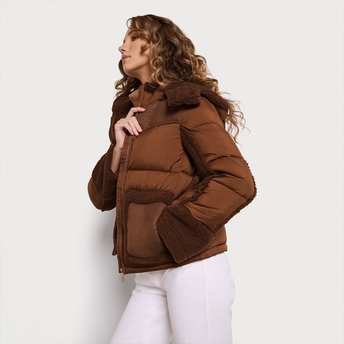 Sam edelman pillow clearance collar puffer jacket