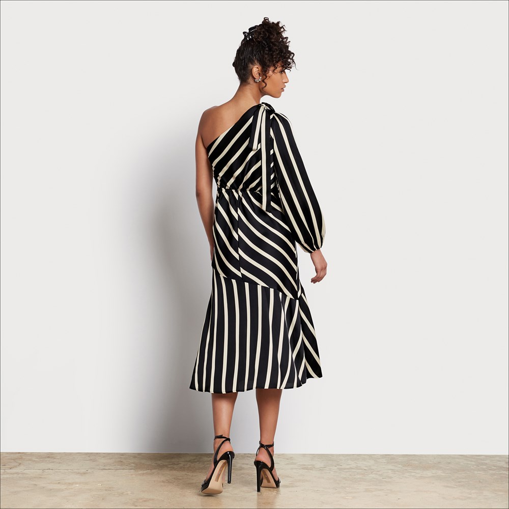 striped maxi dress