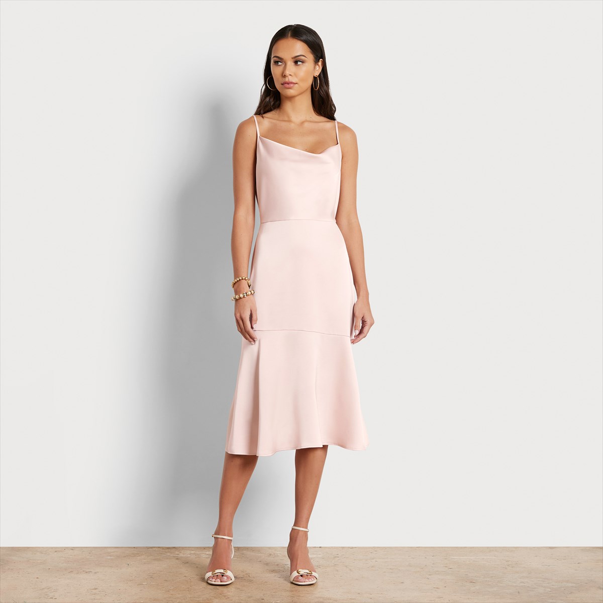 Sam Edelman Cowl Neck Midi Dress Dresses and Jumpsuits