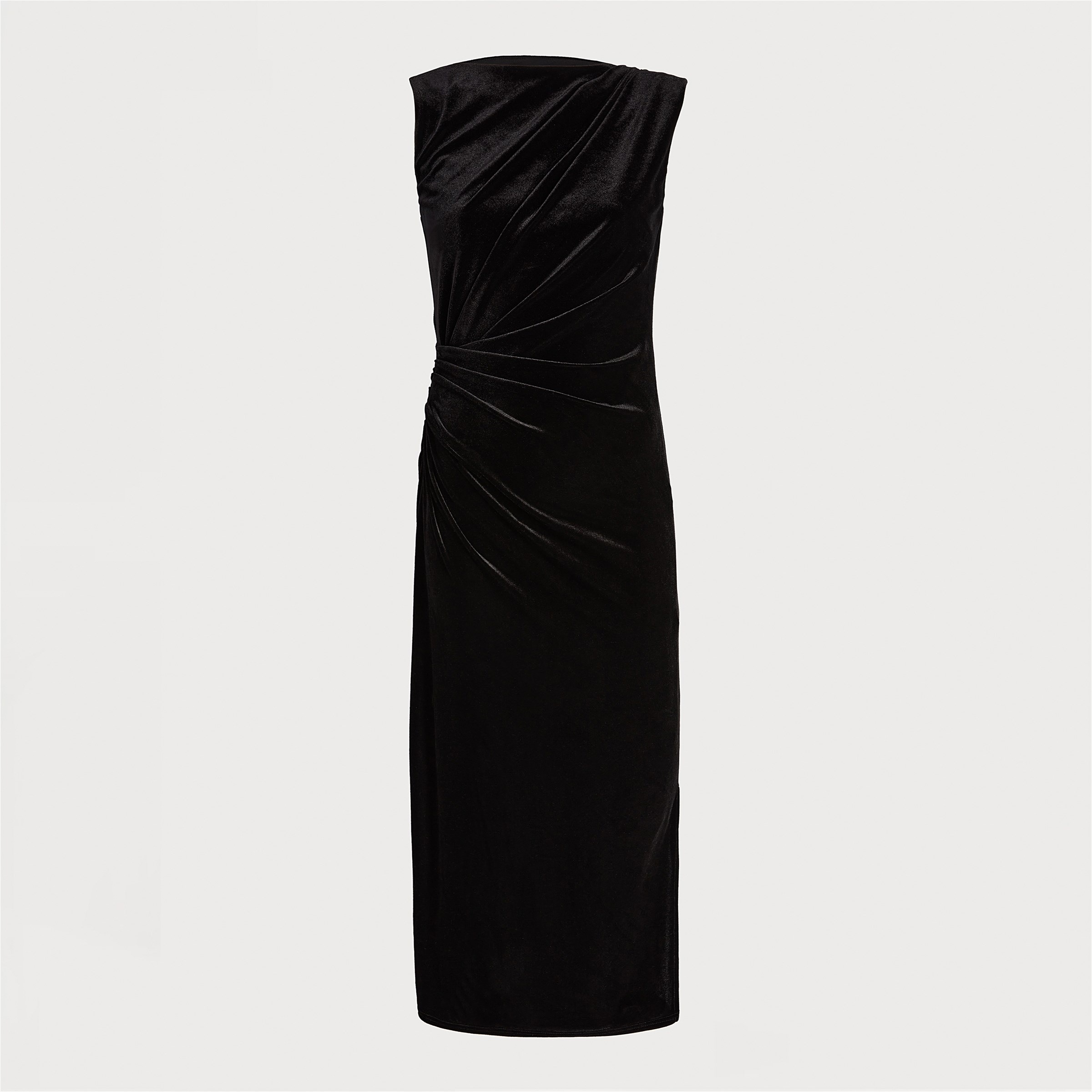 Sam Edelman Ruched Velvet Midi Dress Women s Dresses and Jumpsuits