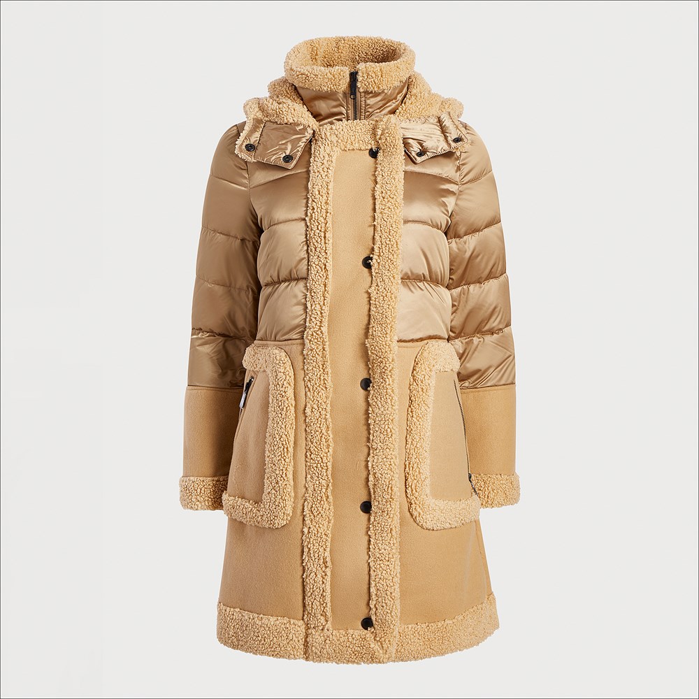 Sam Edelman Faux Shearling Puffer Jacket