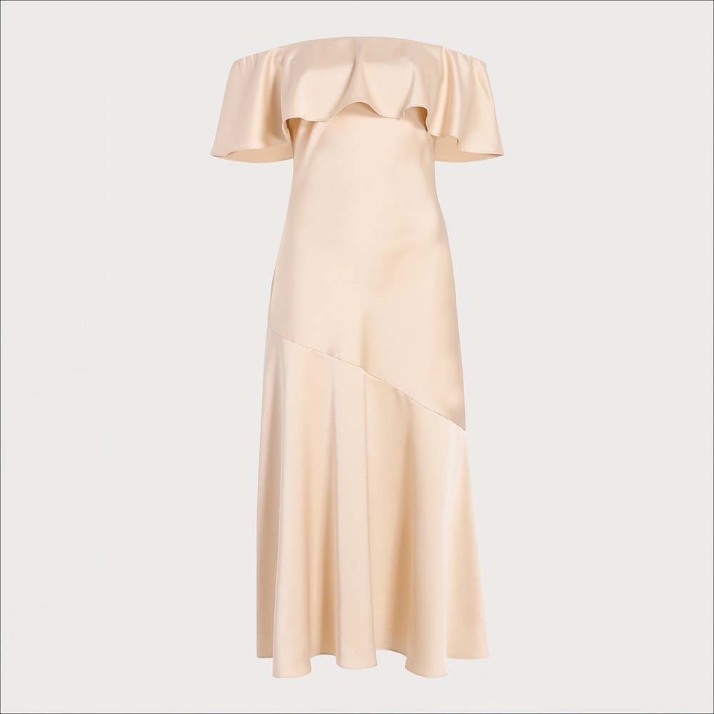 Off The Shoulder Aline Midi Dress - Right
